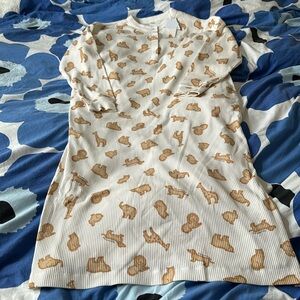 Gelato Pique animal print night gown
